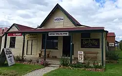 Closeup of post office/tearooms