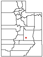 Location of Muddy Creek, Utah