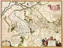 The Wild Fields on a map by French-Polish cartographer Guillaume Le Vasseur de Beauplan, 1648
