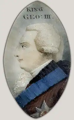 George III portrait brooch