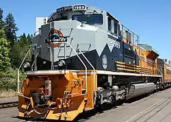 UP 1989, which honors the Denver and Rio Grande Western Railroad