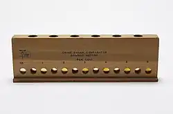 Wooden Somogyi Urine sugar comparator, c. 1930–1950