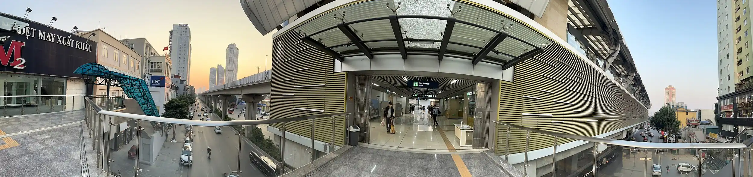 Van Quan station - Metro Hanoi - Panorama 2.jpg