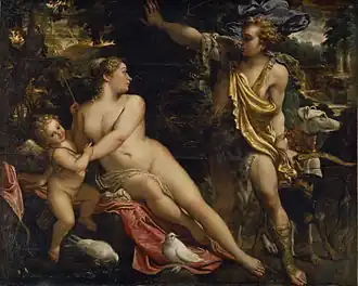 Venus, Adonis and Cupid (c. 1595) by Annibale Carracci