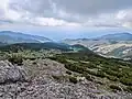 View on Metohija from top of Mokra Gora