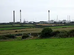 View southwest from Scoveston Fort
