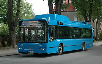 A Västtrafik Volvo 7700 CNG bus in Falköping