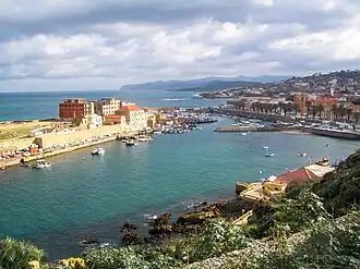 View on the fishing harbor at El Kala