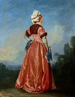 Watteau (?), Polish Woman, c. 1710–1720s, oil on panel; National Museum, Warsaw