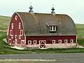 Arched roof, also called a Gothic arch, and ship's bottom roof, Weston, Oregon
