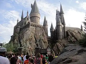 Hogwarts from the Harry Potter franchise