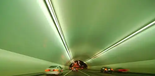Westbound traffic in Yerba Buena Tunnel (2006)