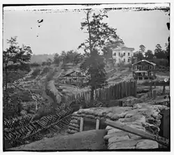 Atlanta, Ga. Confederate palisades and chevaux-de-frise near Potter house LOC cwpb.03416