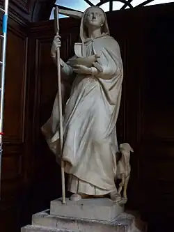 "Saint Genevieve" on north façade