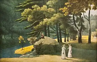 Andrei Martynov. Lithograph painted in watercolor, 1821-1822