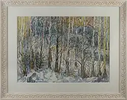 "Snowy birches"