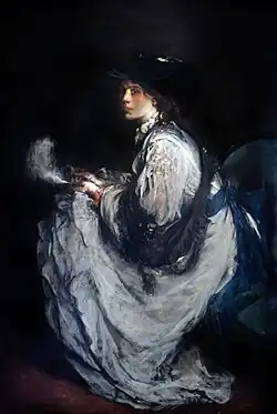 The Lady with a feather – Ca' Pesaro