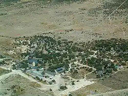 Aerial view of Okaukuejo