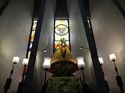 Image of the Holy Infant Jesus, to which the cathedral is dedicated to, erected inside the National Cathedral