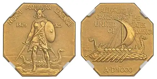 Norse-American Centennial medal.