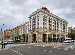 The MDM Hotel as seen from Marszałkowska Street.