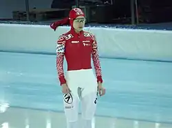 Picture of Elena Sokhryakova at Sochi winter Olympics