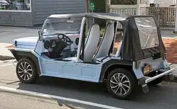 2019 Moke America eMoke, rear left (Amagansett)