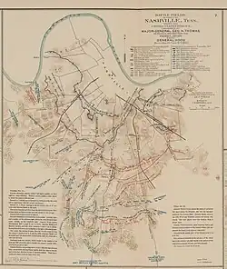 Battle of Nashville, December 15–16, 1864 (Additional map 1)