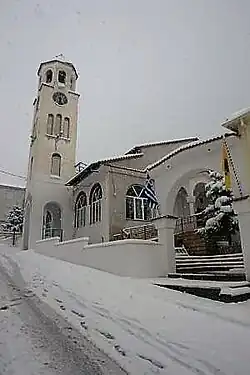 The Church of Agia Kyriaki in Servia, Kozani, Greece.