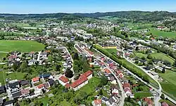 South view of Ampflwang im Hausruckwald