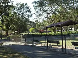 Another view of the bowling green in Holmby Park