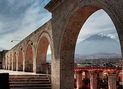 Mirador of Yanahuara with Misti in the background
