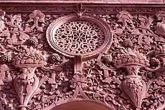 Stucco reliefs from Borujerdi-ha House, Kashan.