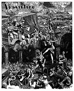 '"Smith's" Commemoration of the 15th Anniversary of Armistice', illustration by Syd Miller (scraperboard image; signed 'Noël'), published in Smith's Weekly, 11 November 1933.