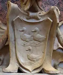 Van den Eynde coat of arms in Rome