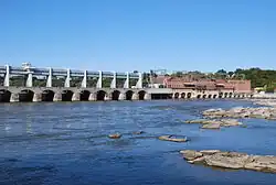 A small hydroelectric power station.