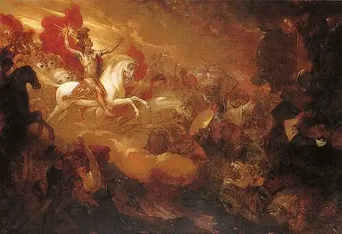 Destruction of the Beast and the False Prophet by Benjamin West