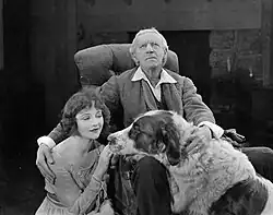 Betty Compson with Joseph J. Dowling and a dog