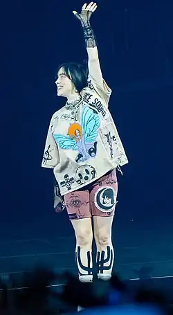 Eilish at the O2 Arena on June 16, 2022, for a world tour