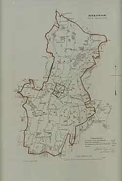 Horsham from the Ordnance Survey