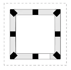 British WWII Pillbox Dover Quad section