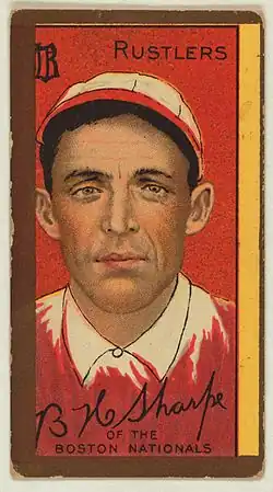 Player-manager Bud Sharpe