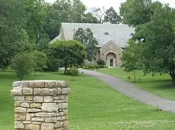 The Memorial building built over the original Cane Ridge Meeting House