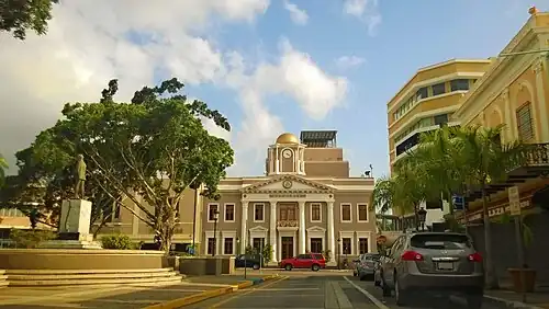 PR-1107 south in downtown Aguadilla
