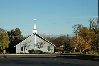 Local Church with Mount Lassen in the Background (November 2007)