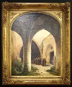 Le Cloître de Saint-Sever près de Rouen (1835, Musée Lambinet, Versailles)