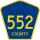 County Route 552 marker
