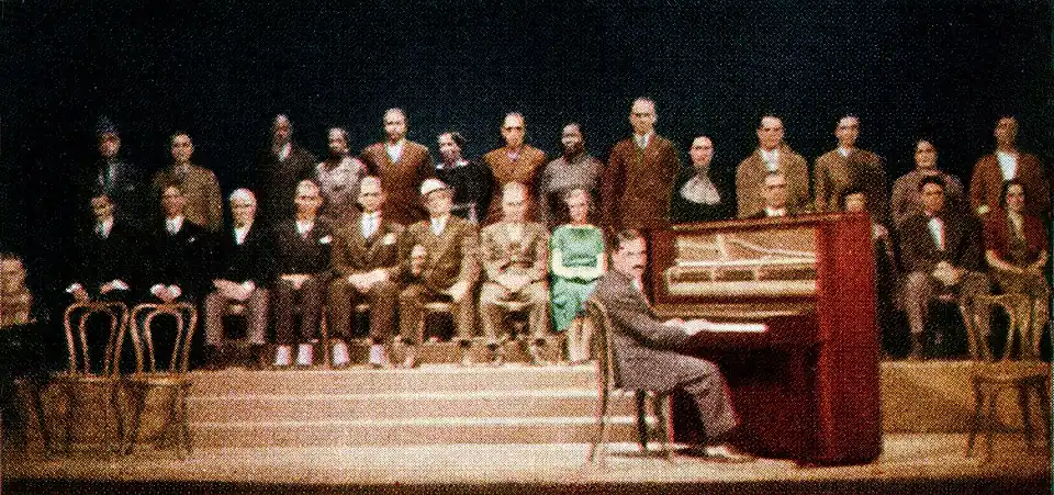 Cast of the Mercury Theatre presentation of The Cradle Will Rock