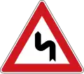 A 2b: Double curve, first to the left