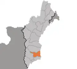 Location of Myongchon County